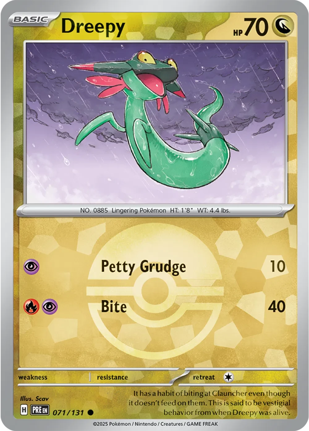 Dreepy (Poke Ball Pattern) - Prismatic Evolutions - 071/131 - Holofoil - card