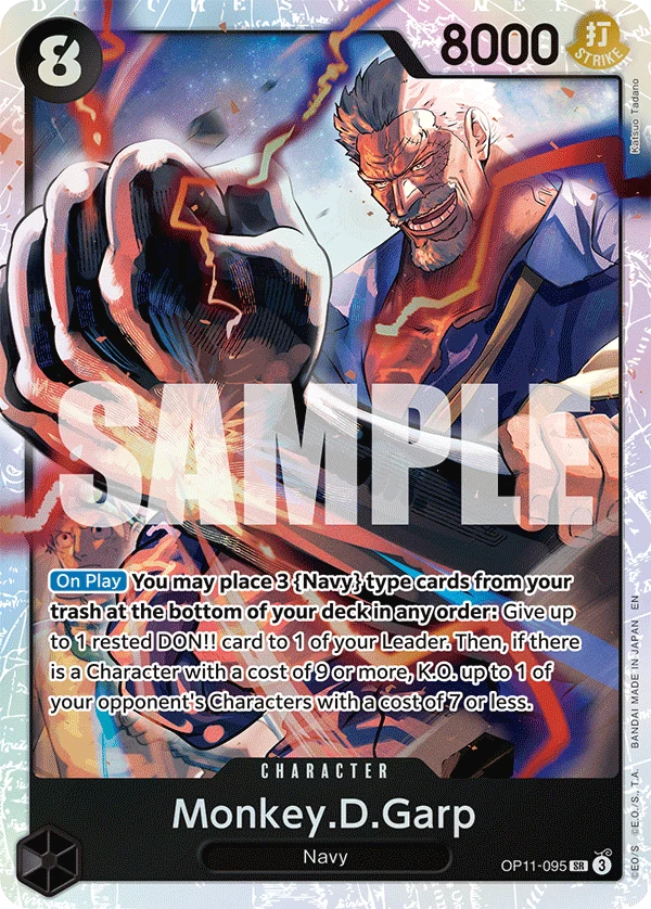 Monkey.D.Garp - A Fist of Divine Speed - OP11-095 - Foil - card