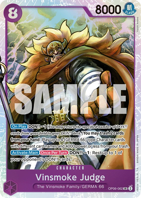 Vinsmoke Judge - Wings of the Captain - OP06-062 - Foil - card
