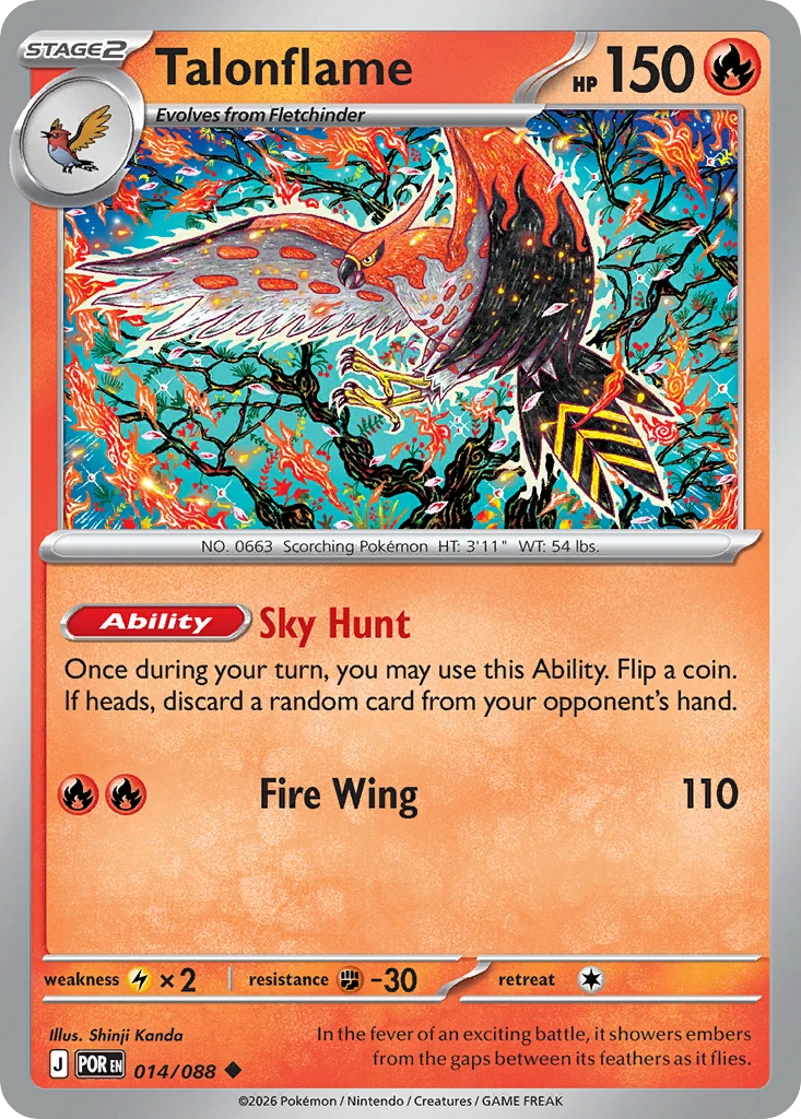 Talonflame - Perfect Order - 014/088 - card