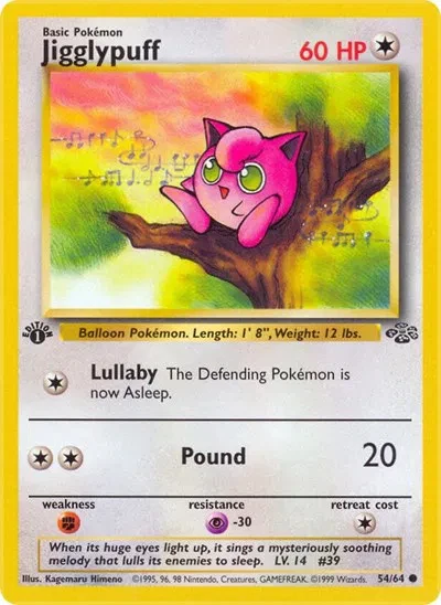 Jigglypuff - Jungle - 54 - Unlimited - card