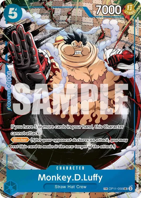Monkey.D.Luffy - OP11-058 (TR) - Carrying On His Will - Foil - card