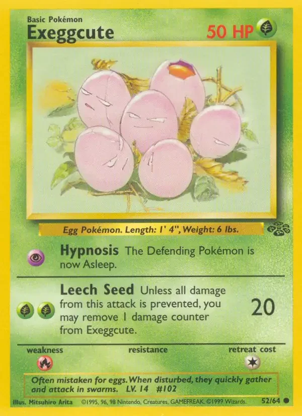 Exeggcute - Jungle - 52 - Unlimited - card
