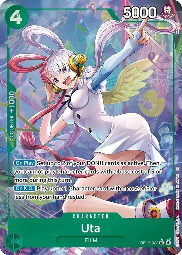 Uta (Alternate Art) - Carrying On His Will - OP13-023 - Foil - card