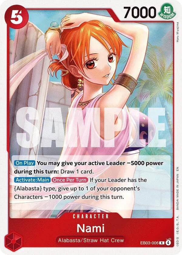Nami (006) - Extra Booster: One Piece Heroine's Edition - EB03-006 - Foil - card