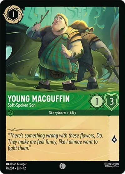 Young MacGuffin - Soft-Spoken Son - Wilds Unknown - 71/204 - Cold Foil - card