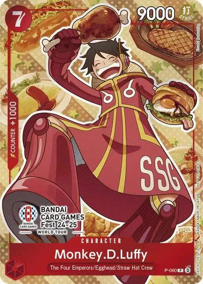 Monkey.D.Luffy (Bandai Card Games Fest 24-25) - One Piece Promotion Cards - P-080 - card