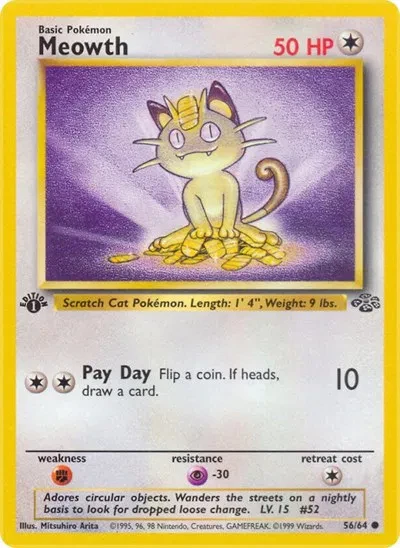 Meowth - Jungle - 56 - Unlimited - card