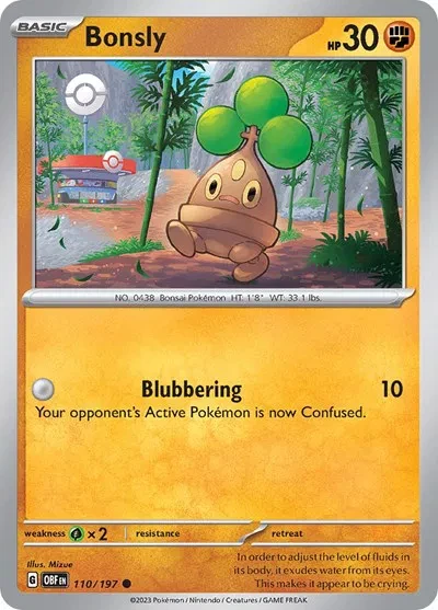 Bonsly - Obsidian Flames - 110/197 - card