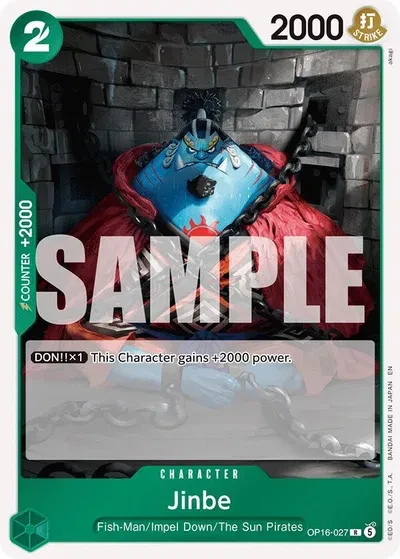 Jinbe (027) - The Time of Battle - OP16-027 - Foil - card