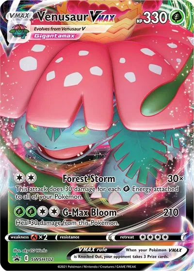 Venusaur VMAX - Sword & Shield Promo - SWSH102 - Holofoil - card