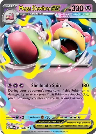 Mega Slowbro ex - Pitch Black - 031/084 - Holofoil - card