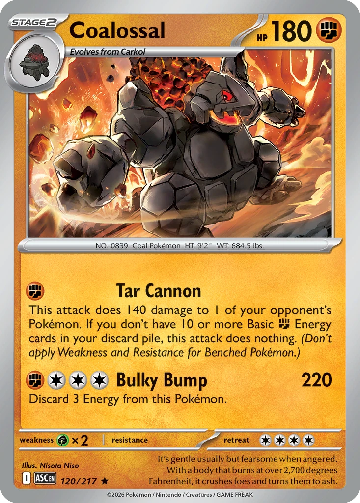 Coalossal - Ascended Heroes - 120/217 - Holofoil - card