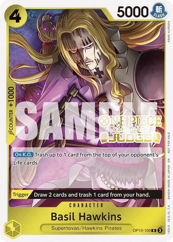 Basil Hawkins (Judge Pack Vol. 6) - One Piece Promotion Cards - OP10-109 - Foil - card