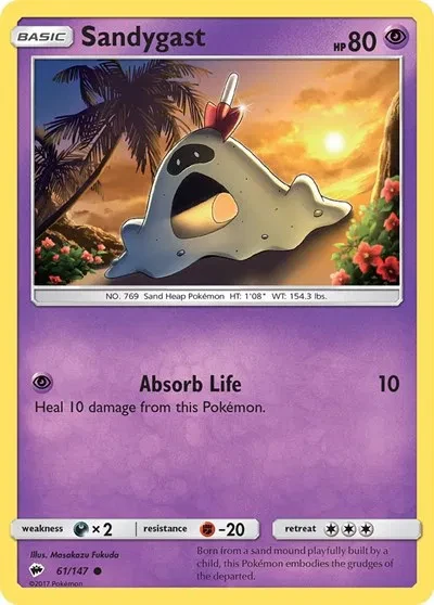 Sandygast - Burning Shadows - 61/147 - Reverse Holofoil - card