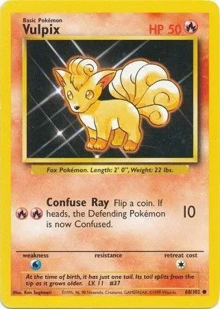 Vulpix - Base Set (Unlimited) - 68 - card