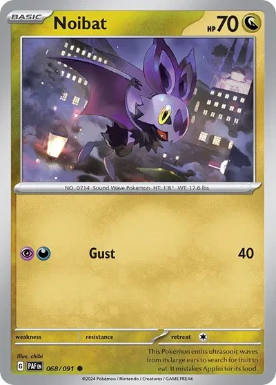 Noibat - Paldean Fates - 068/091 - card