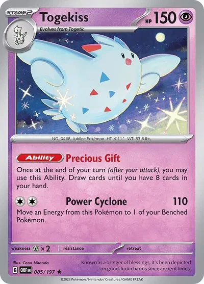 Togekiss - Obsidian Flames - 085/197 - Holofoil - card