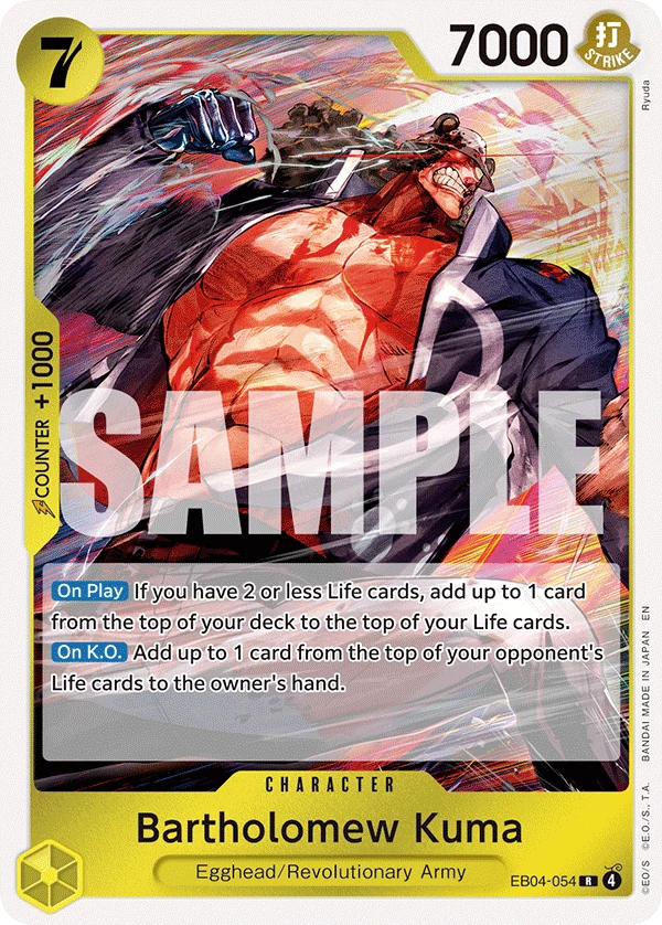 Bartholomew Kuma (EB04-054) - Adventure on Kami's Island - Foil - card