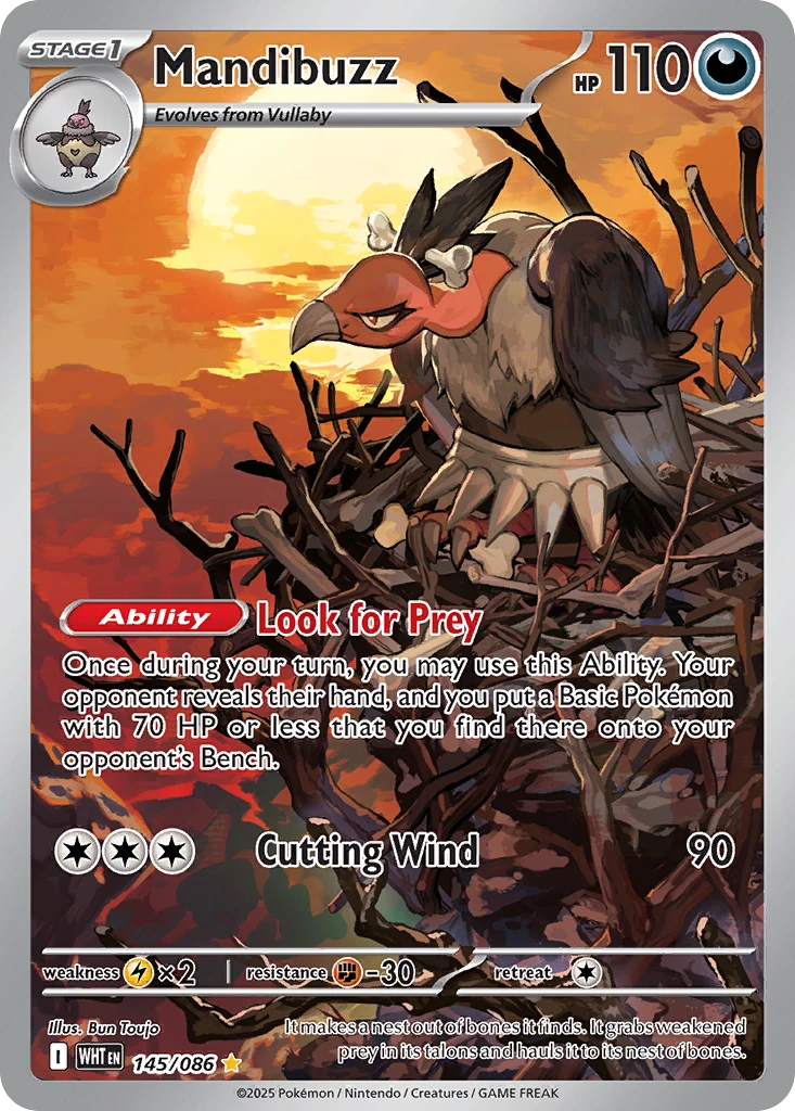 Mandibuzz - White Flare - 145/086 - Holofoil - card