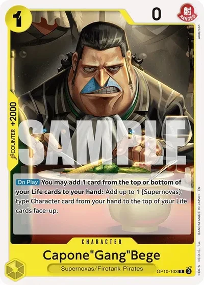 Capone"Gang"Bege - Starter Deck 36: YELLOW Eustass”Captain”Kid - OP10-103 - card