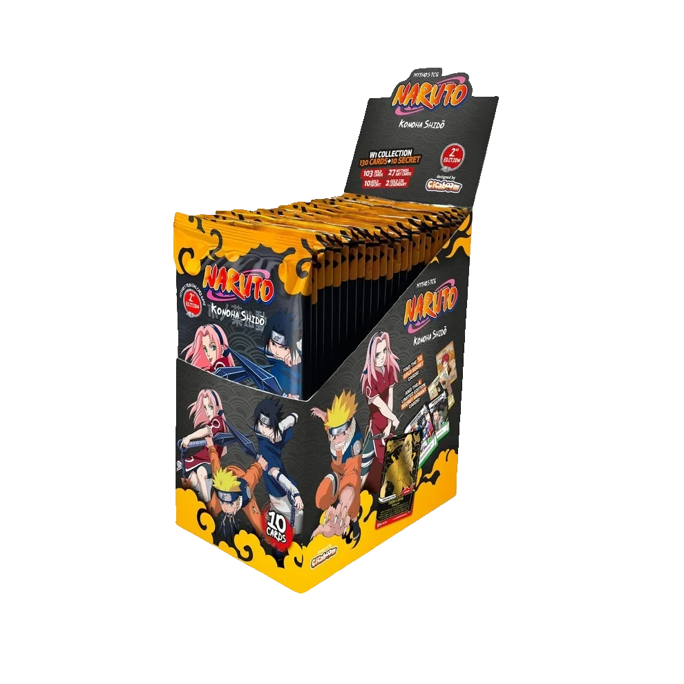 Naruto Mythos TCG | 2nd Edition Konoha Shido Booster Box - Konoha Shido - 2nd Edition - Booster Box (24 packs) - sealed product
