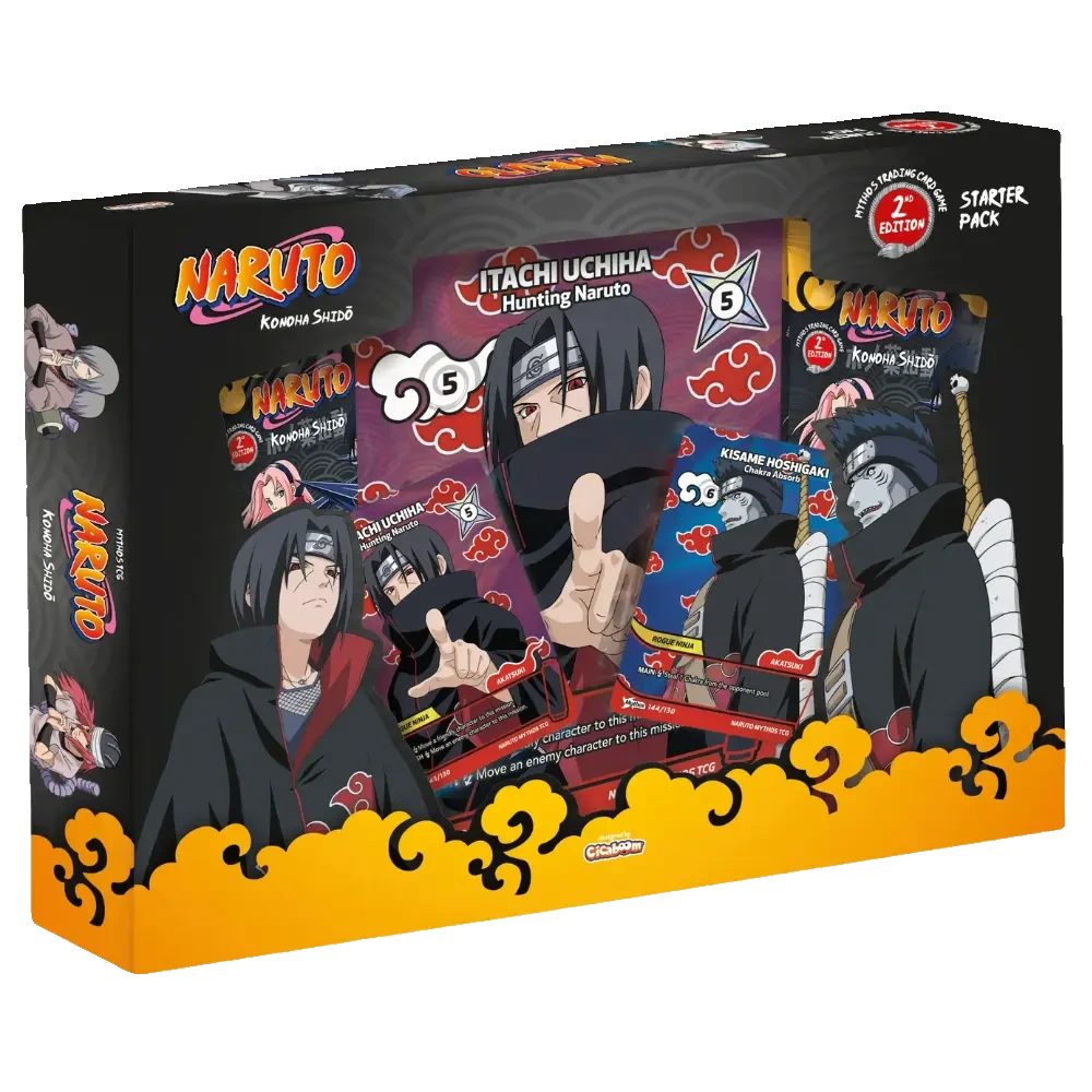 Naruto Mythos TCG | 2nd Edition Starter Pack: Itachi & Kisame - Konoha Shido - 2nd Edition - Starter Pack: Itachi & Kisame - sealed product