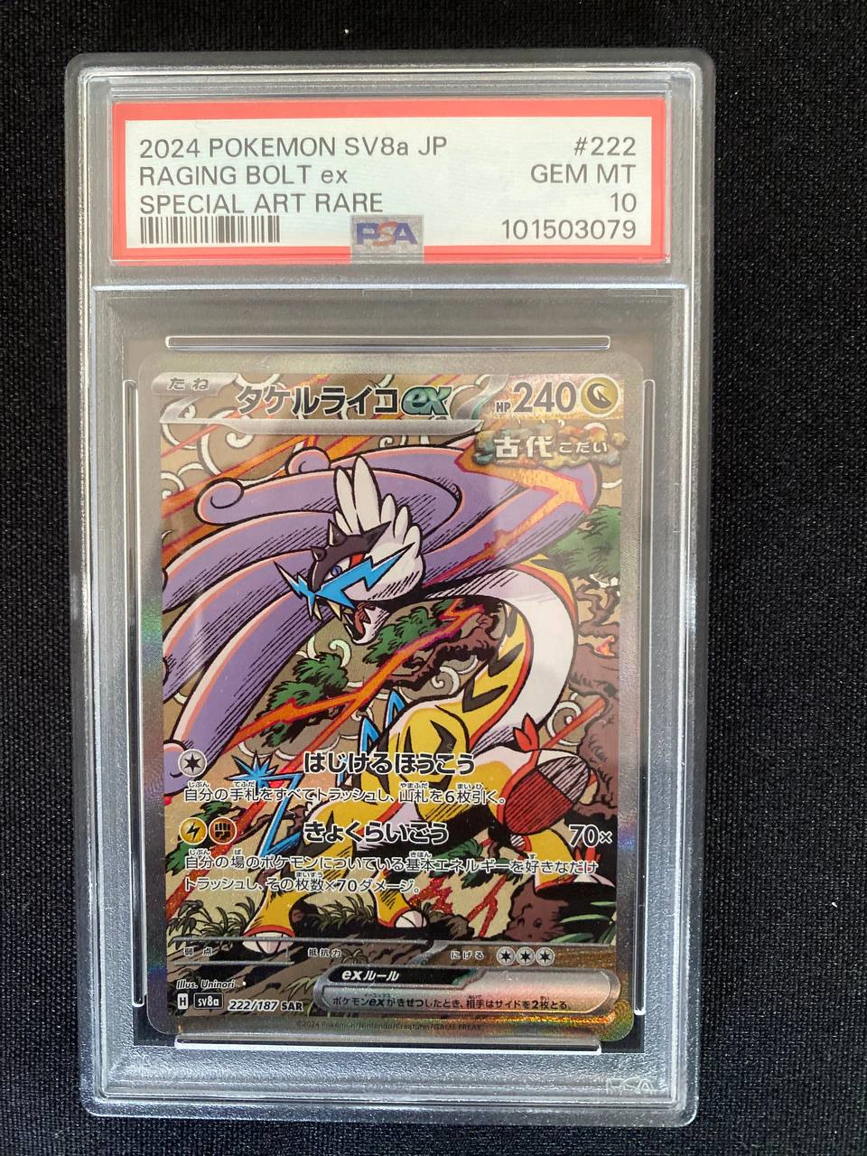 Raging Bolt ex (JP) - Terastal Festival ex - 222/187 - Holofoil - graded slab