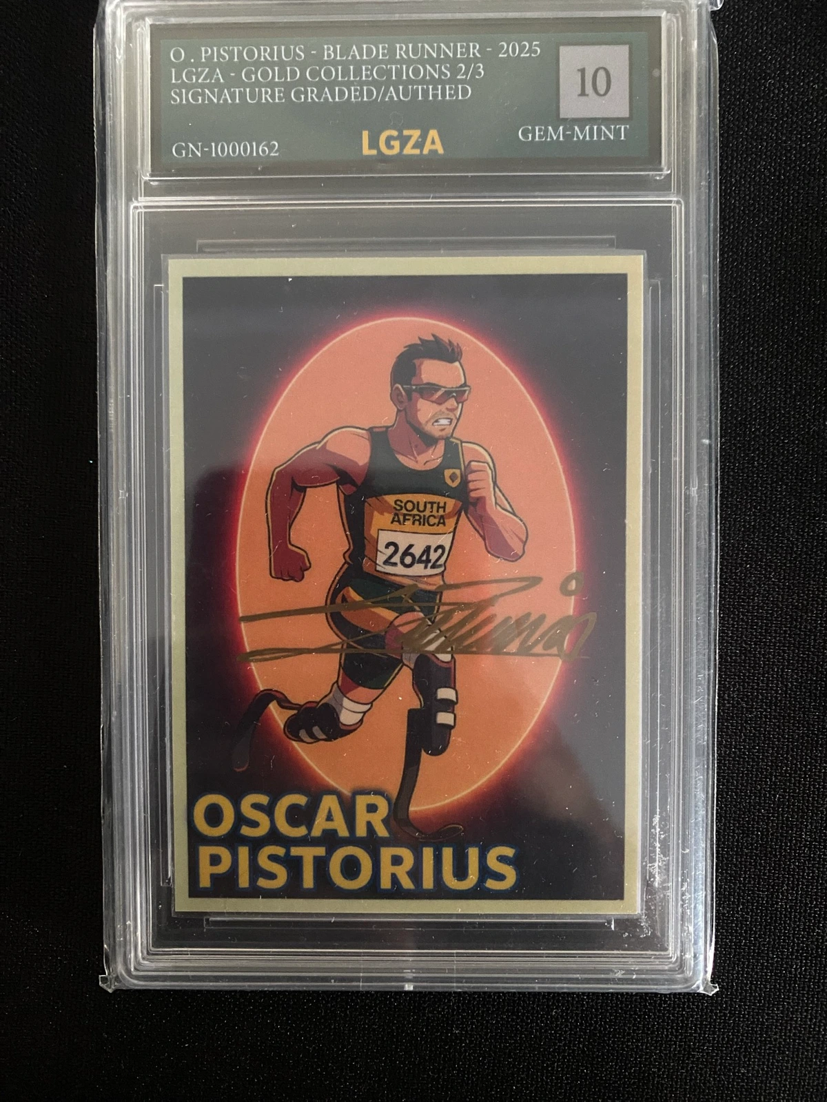 Oscar Pistorius - Blade Runner Gold Collections 2/3 (LGZA 10) - Gold Collections 2/3 - cert GN-1000162 - graded slab