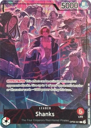 Shanks (English Version 2nd Anniversary Set) - One Piece Promotion Cards - OP09-001 - Foil - card