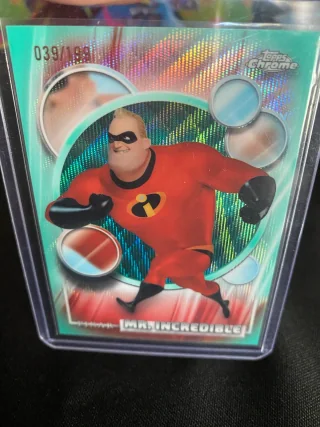 Mr. Incredible - Topps Chrome Disney Aqua Wave 039/199 - 2026 Topps Chrome Disney - 126 - Aqua Wave - serial 039/199 - card