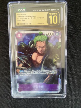 Zoro-Juurou (ST18-004) - Starter Deck 18: PURPLE Monkey.D.Luffy - Foil - graded slab