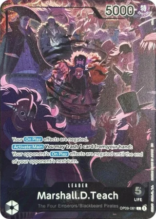 Marshall.D.Teach (English Version 2nd Anniversary Set) - One Piece Promotion Cards - OP09-081 - Foil - card
