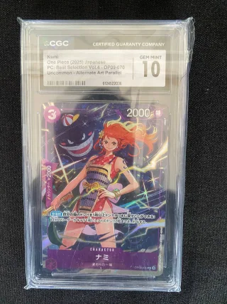 Nami (Best Selection Vol. 4) (JP) - Premium Card Collection - Best Selection Vol. 4 - OP09-070 - Alternate Art Parallel - graded slab
