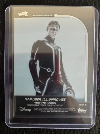 TRON TEK - I'm a User, I'll Improvise (TRON-5) - 2026 Topps Chrome Disney - Front and parallel confirmation required - card